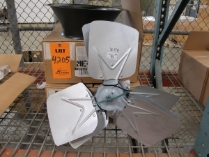 LOT TO INCLUDE: (3) FAN BLADES, (2) INLET CONES. LOADING & HANDLING FEE $15-4205